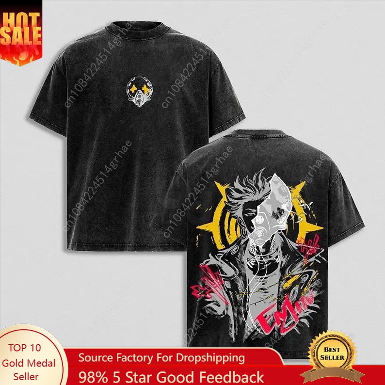 เสื้อยืดลายอนิเมะวินเทจ Gachia - Tee Graphic Print บทวิจารณ์และราคา