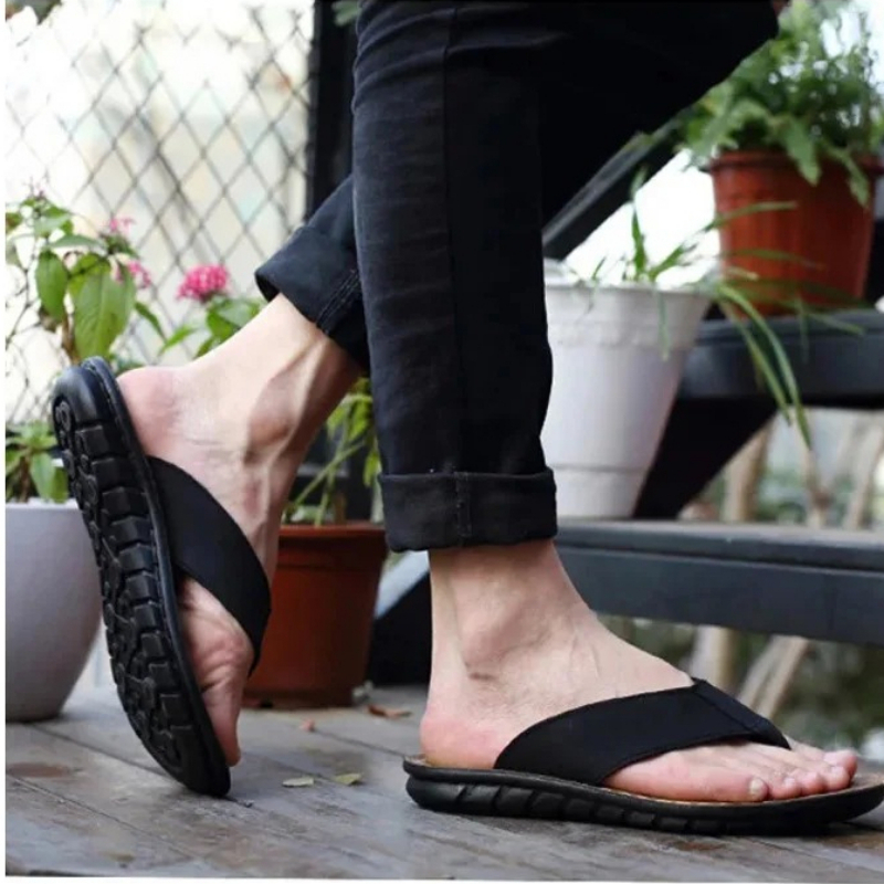 รองเท้าแตะแบบสวม Roma Retro สี - Flip Flop Leather Men บทวิจารณ์และราคา