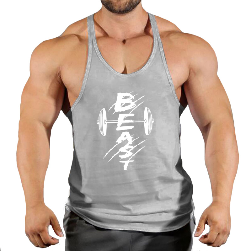 ฤดูร้อนฟิตเนส Tank Top Men เพา - Tank Top Muscle บทวิจารณ์และราคา