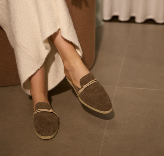 รองเท้าโลฟเฟอร์ผู้ชาย ดีไซน์หร - Flip Flop Leather Men บทวิจารณ์และราคา