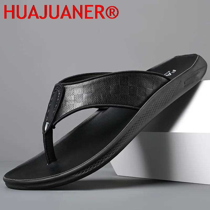 รองเท้าแตะลำลองผู้ชายสำหรับใส่ - Flip Flop Leather Men บทวิจารณ์และราคา