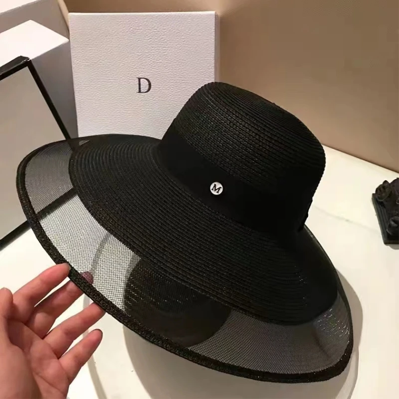 หมวกกันแดดฟางพับได้ UPF 50+ ขอ - Bucket Hat Straw บทวิจารณ์และราคา