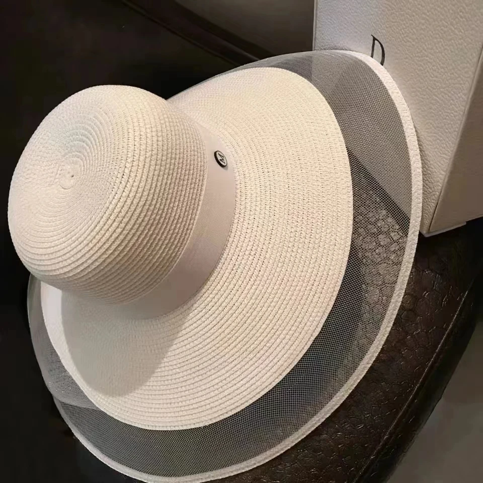 หมวกกันแดดฟางพับได้ UPF 50+ ขอ - Bucket Hat Straw บทวิจารณ์และราคา