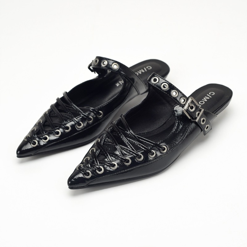 รองเท้าส้นเตี้ยแบบผูกเชือกสำหร - Casual Sandal Leather บทวิจารณ์และราคา