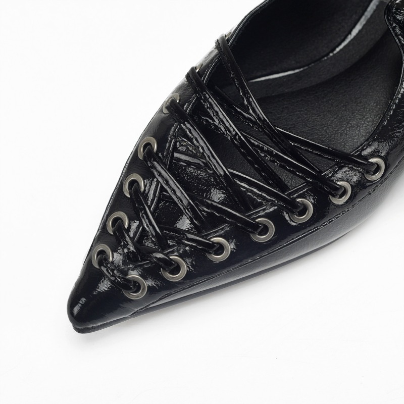 รองเท้าส้นเตี้ยแบบผูกเชือกสำหร - Casual Sandal Leather บทวิจารณ์และราคา