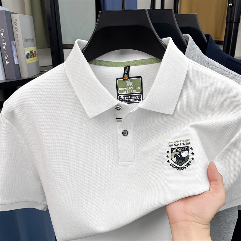 เสื้อโปโลผู้ชาย แขนสั้น ปักลาย - Polo Shirt Pique บทวิจารณ์และราคา